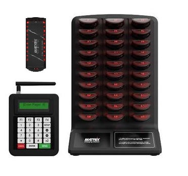 Customer Paging System Matrix - 15 Matrix Pagers